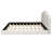 King Size Upholstered Platform Bed, Beige