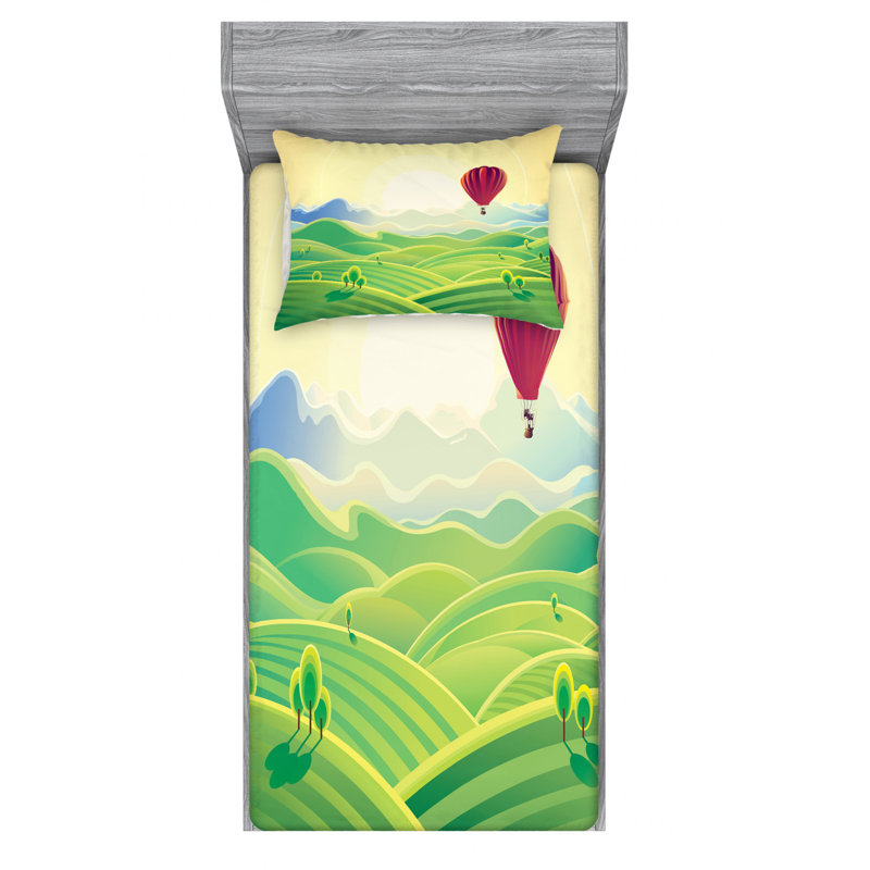 Microfiber Sheet Set, Twin Sheet Set with Fitted Sheet