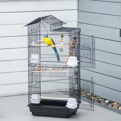 Holbrook Bird Cage for Budgies Finches Canaries with Accessories Toys Tray