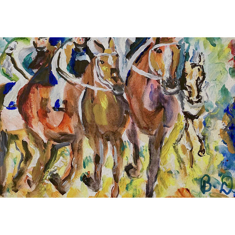 Tapis d'entrée antidérapant pour l'intérieur Four Racing II 26 po x 18 po
