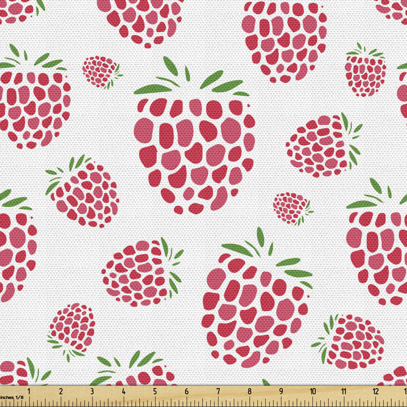 Cheryn Summer with Raspberries Multi-Purpose Fabric