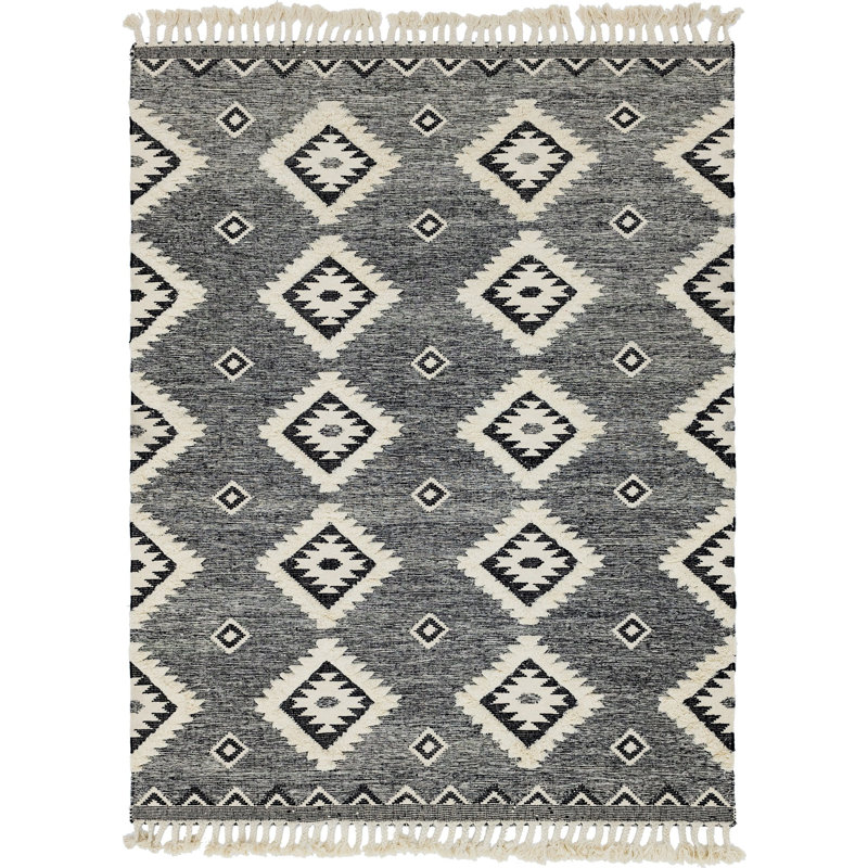 Alenah Wool Southwestern Indoor Rug, Rectangle 9' x 12'