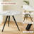 5-Piece Round Dining Table Set, 34.7" Modern Kitchen Table with Dining Chairs-1056368372-1056368271