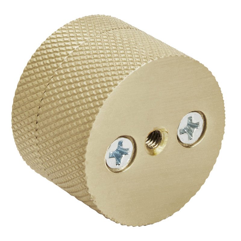 Transcendent 1 1/4" Diameter Round Knob, Matte Gold