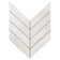 Saroshi 11.02 in. x 11.22 in. Polished Porcelain Marble Look Heringbone Floor and Wall Mosaic Tile