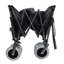 Chariot à roulettes pliable 9 po x 4 po tout-terrain à roues-ballon de 300 l xl - capacité de 480 lb, compatible sable et terrain accidenté, avec freins, poches et porte-gobelets
