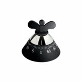 Alessi A09B Michael Graves Kitchen Achromatics Timer, Thermoplastic Resin Black