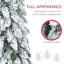 Arbre de Noël artificiel haute 4 pi avec 4 branches de neige floquées, 100 lumières DEL chaudes ou colorées, forme ondulée-598827327