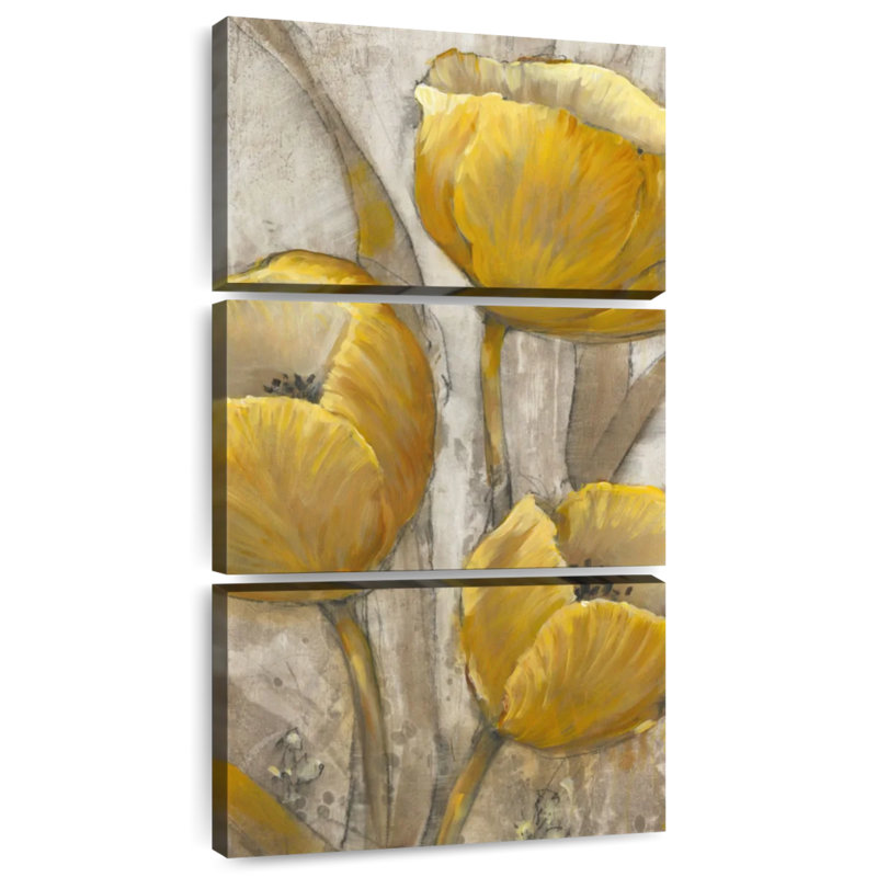 Tulipes ocre I, H 32 po x l 15 po