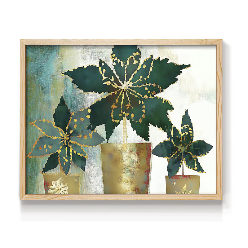 Chirstmas Art-CCLXXIX -Framed Print - Restickable, H 11 po x l 14 po, Naturel