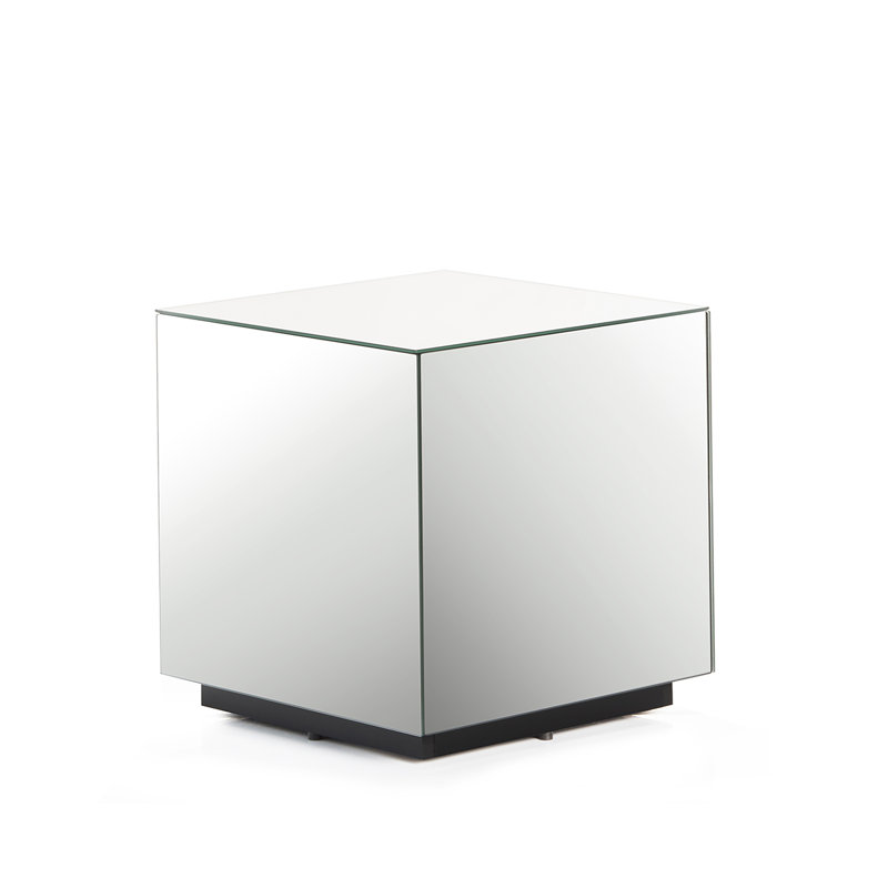 Mcmartin Glass Top End Table, Mirror