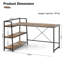 L-Shaped Iron Computer Desk