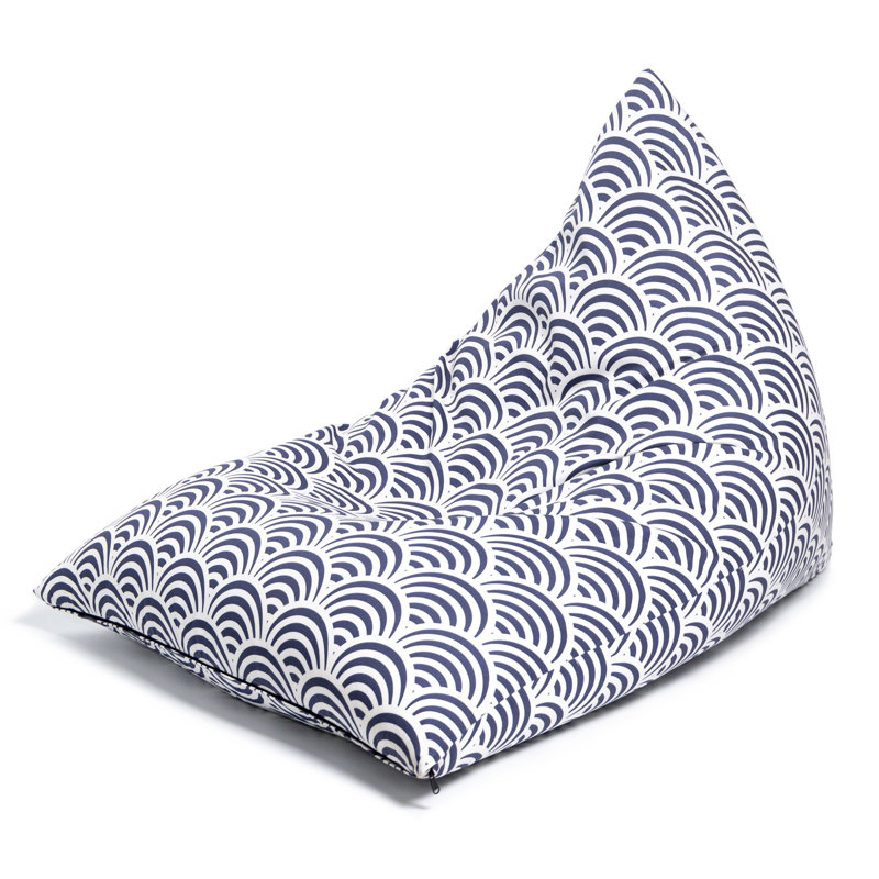 Fauteuil à billes Isrif Twist, Bleu / blanc
