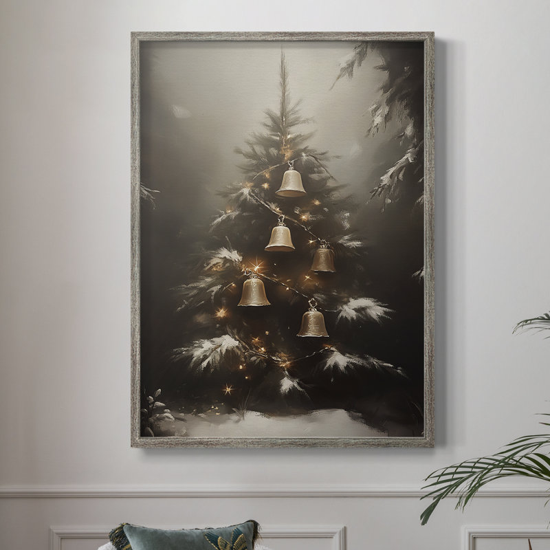 «Christmas Holiday Art», série 2-CLV, reproduction encadrée - bois massif, H 15 po x l 12 po