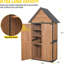 Remise de rangement en bois massif l 3 pi x P 1 pi-1512485634