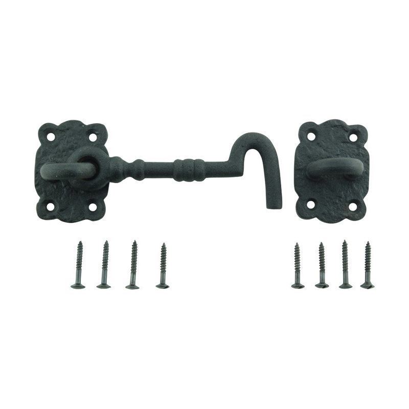 Cabin Hook Eye Shed Gate Door Locker Holder 5.5" Iron Renovators Supply