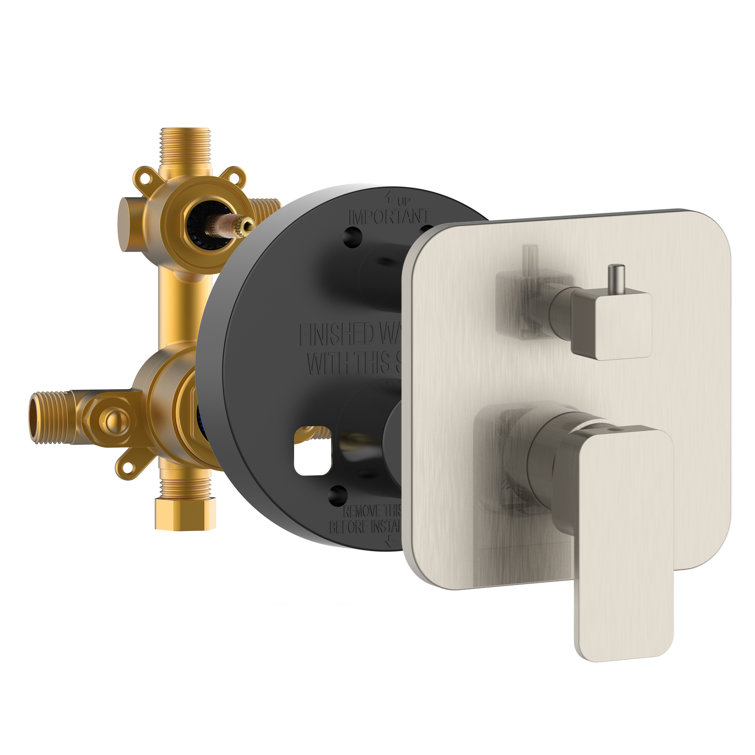 Two Way TruTemp Pressure Balance Valve with Square Trim Kit