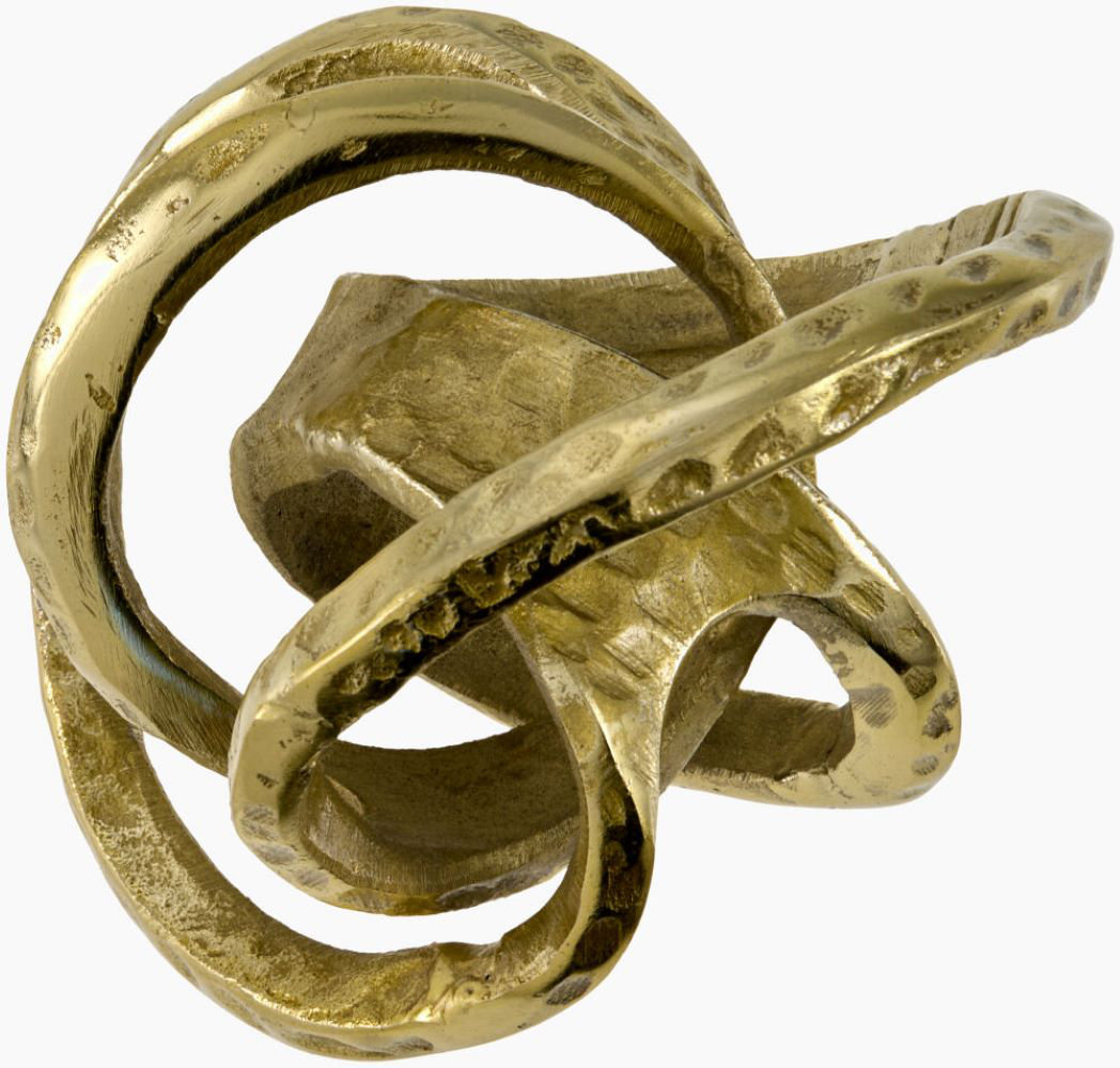 Decorative Sculpture, 7" H x 7" W x 7" D, Silver