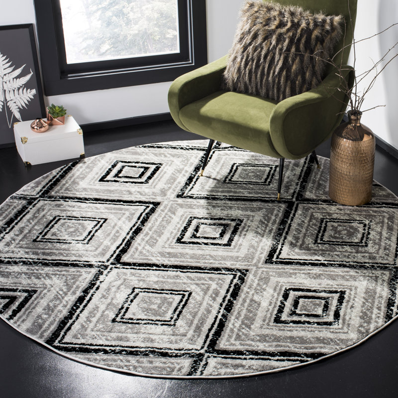 Coghill Performance Geometric Rug, Round 6'7"