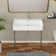 Sarlai 31.5" Ceramic Console Sink Rectangular White Console Bathroom Sinks with Overflow