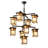 9 - Light Dimmable Tiered Chandelier