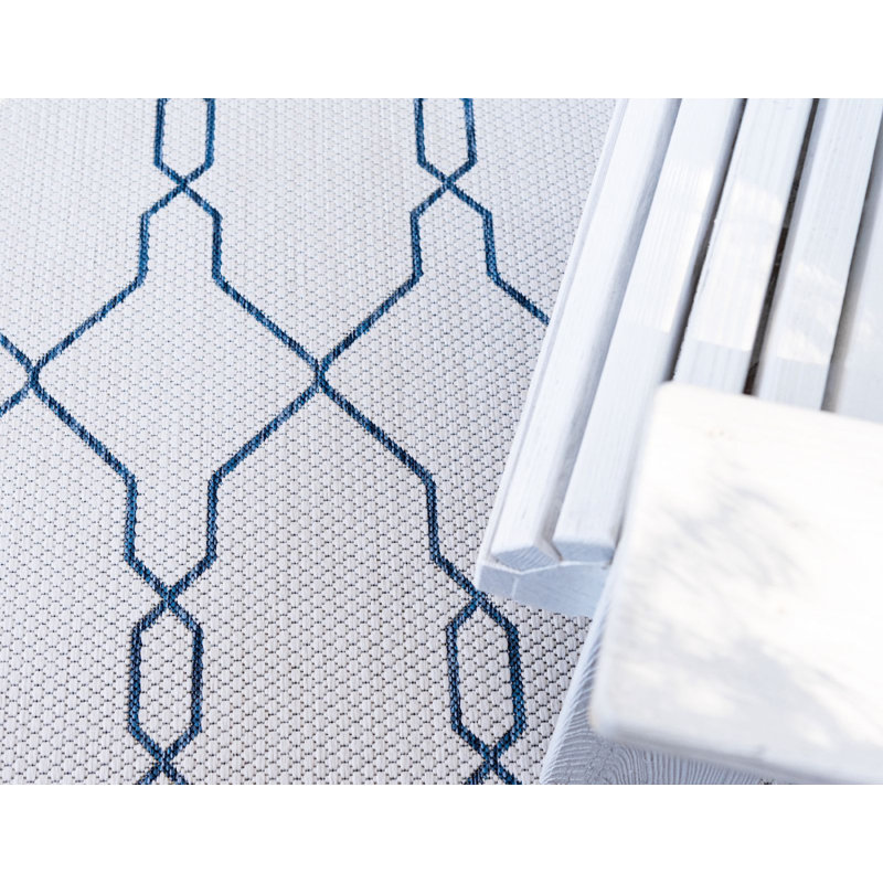 Tapis d'extérieur Preen couleur crème, Rectangle 7 pi x 10 pi