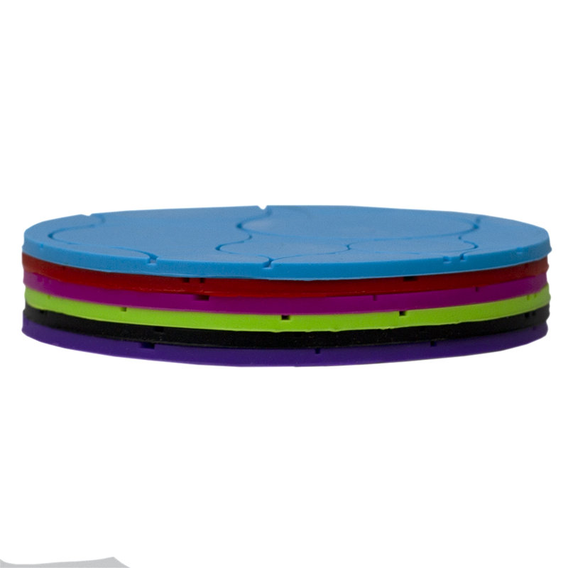 Silicone Round 6 Piece Coaster Set
