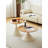 ROUND COFFEE TABLE WHITE+WOOD, Coffee Table