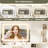 42" Fluted Vanity Desk with Mirror & Lights, Makeup Vanity with Storage Drawer & Glass Cabinet, 3 LED Light Modes, Power Outlet for Bedroom