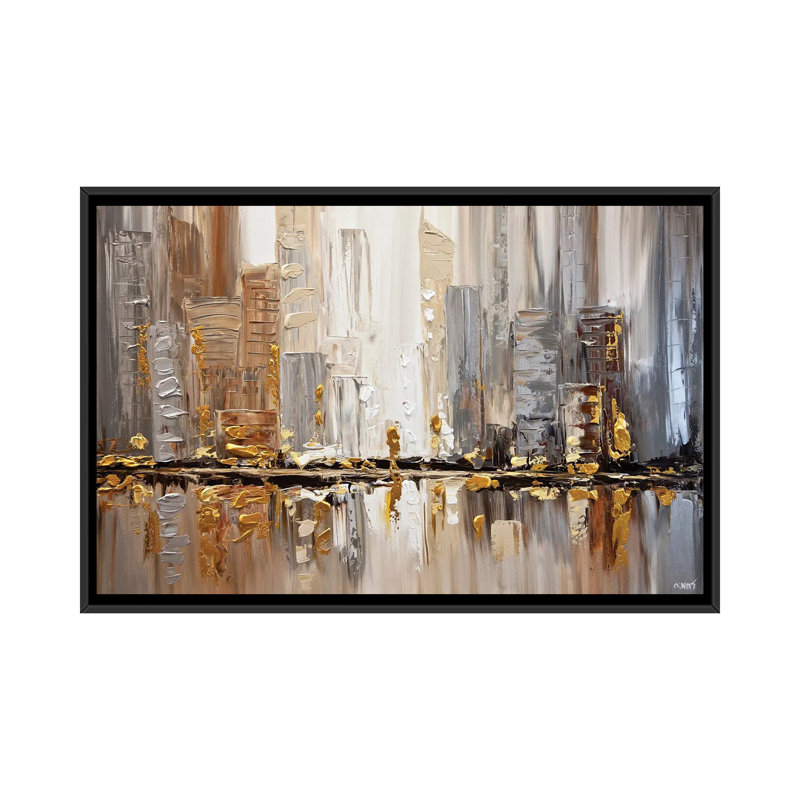 Swiger Osnat Tzadok Streets I - Toile tendue, estampe numérique sur toile tendue, H 18 po x l 26 po x P 1,5 po, Pas de tapis