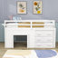 Lit mezzanine 3 tiroirs avec tablettes Gigel par Harriet Bee-1716659424