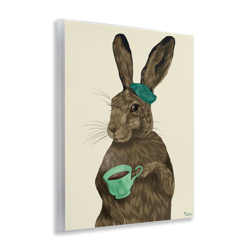 «Rabbit & Green Teacup» par Tara Royle