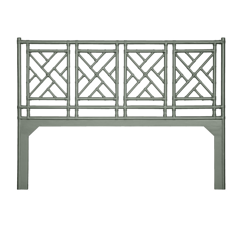 Chippendale Standard Bed, Light Gray, California King