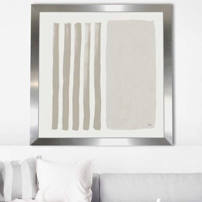 «Gray Vertical Space Abstract (Square)» par Patricia Pinto, reproduction