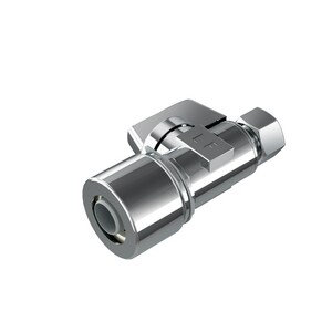 5/8" OD Push x 3/8" OD Push Straight Stop Quarter 1/4" Turn QT