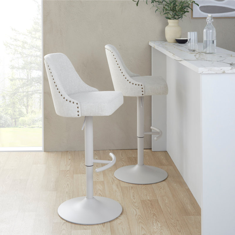 Tabouret de bar réglable, Beige