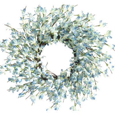 Faux Forsythia 24'' Wreath for Front Door