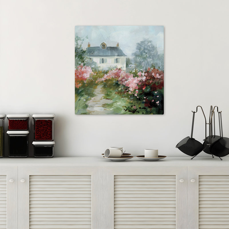 Art floral Garden View Ii, H 18 po x l 18 po