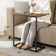 Gilsum Wood C Table End Table with Metal Base for Sofa, Bed Side
