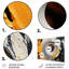 Spirale de pierre moderne gris et jaune - art abstrait en métal spirales-1020016980