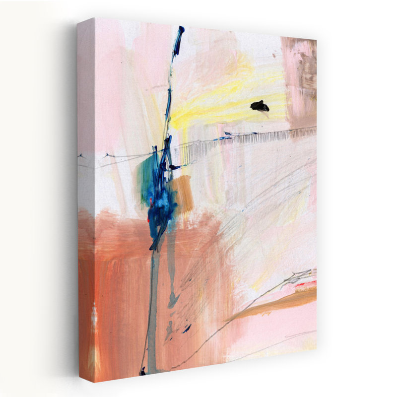 Art contemporain abstrait coloré, H 24 po x l 16 po