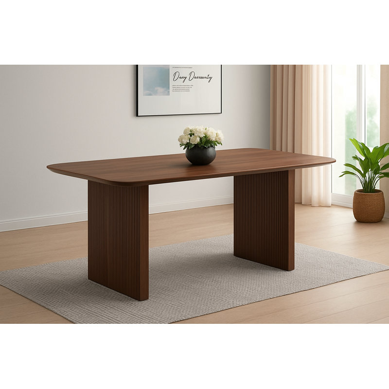 Table de salle à manger Luna Luxe, Noyer