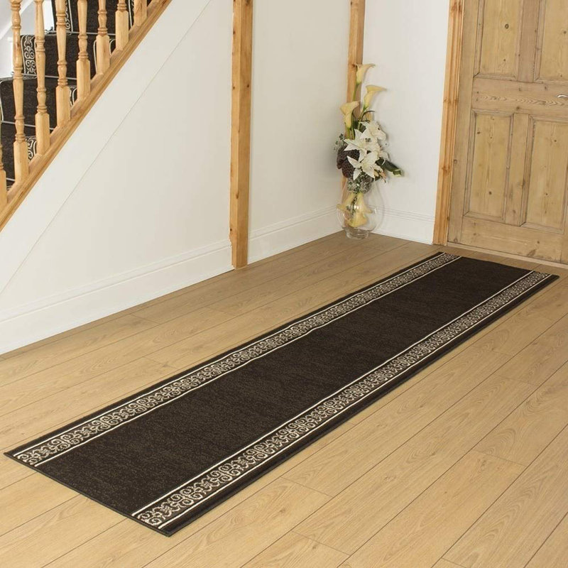 Bankhead Tufted Brown Hallway Runner Rug, Runner 150cm x 70cm