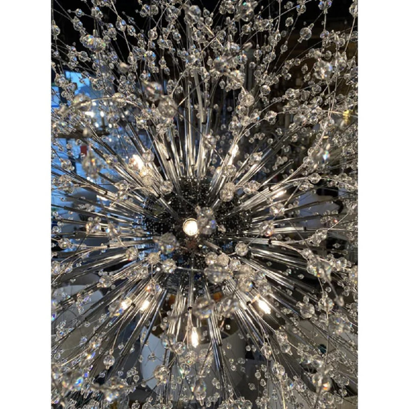 Lustre globe unique à 16 lumières Nealy, Argent