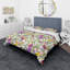 Ensemble de housse de couette designart à fleurs orchidées papillons-35228806