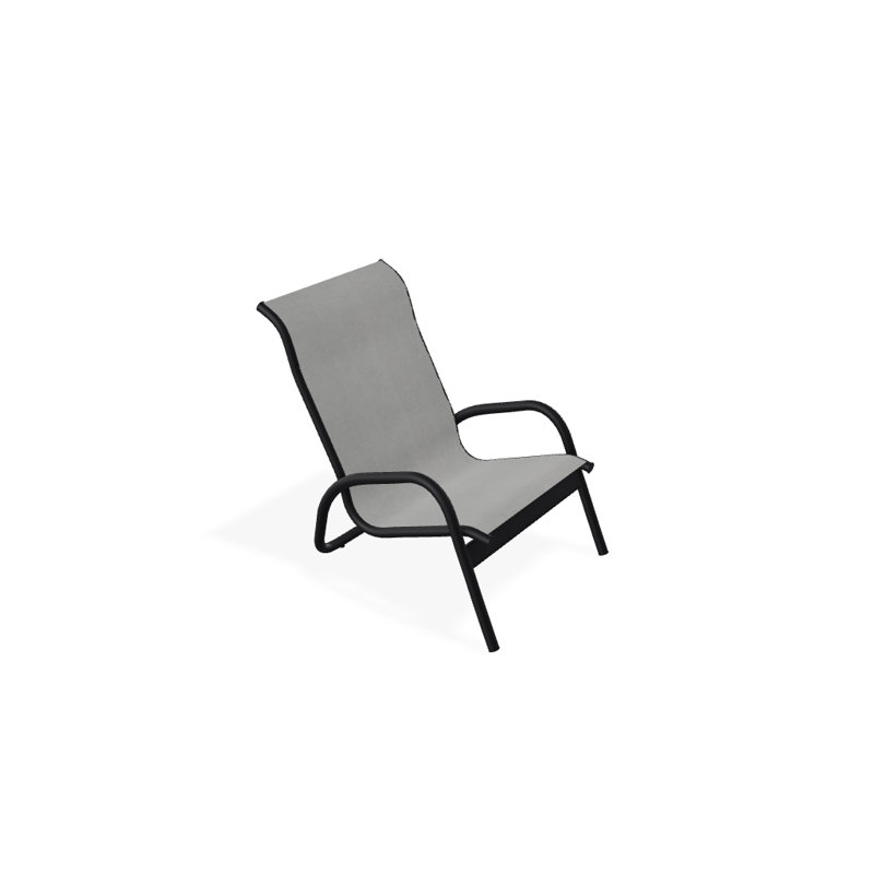 Gardenella Patio Chair, Alloy Sunbrella®, Black