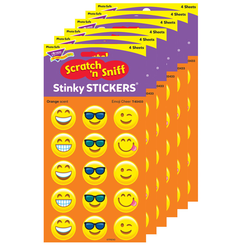 Autocollants Emoji Cheer / Orange Stinky