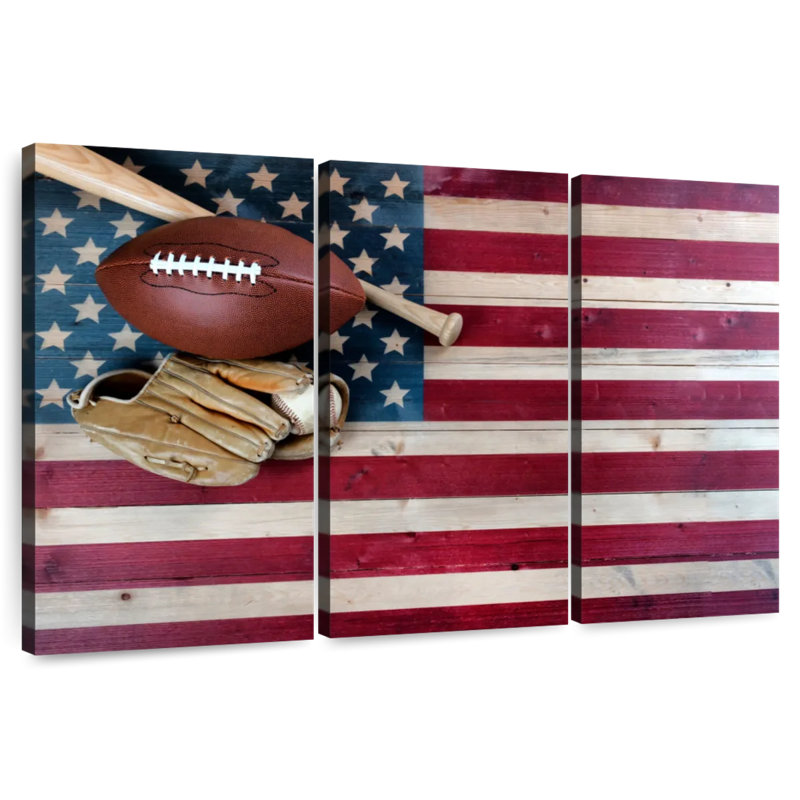 Borges American Favorite Sports, 28" H x 45" W