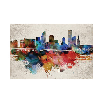 Miami Abstract - Wrapped Canvas Painting
