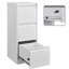 Classeur vertical en métal de style moderne avec serrure et 3 tiroirs, pour classeur de bureau personnel-174426668